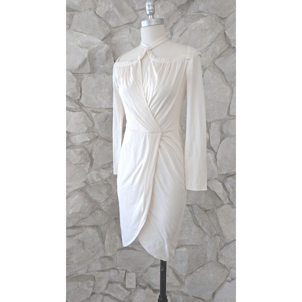 Phillip Lim Faux Wrap Dress with Cold Shoulder detail Small